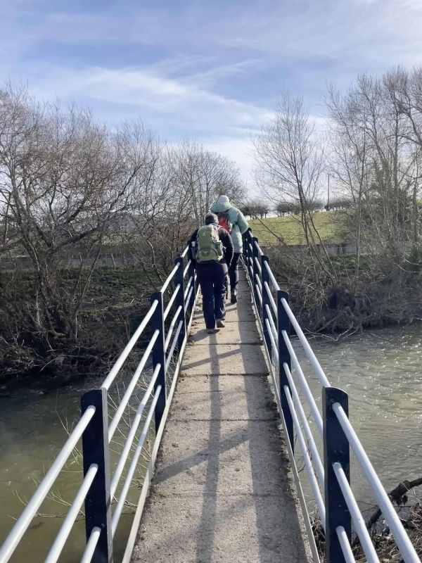 crossing the river Elwy